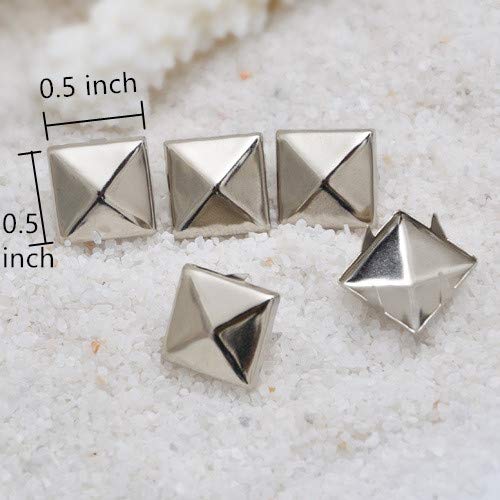 Amazon.com: Pyramid Stud, 50 Pcs Pyramid Rivets Metal Claw Beads